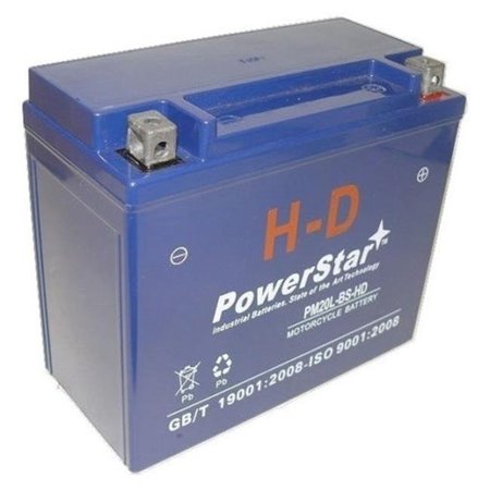 POWERSTAR PowerStar PM20L-BS-HD-098 2006-2005 Harley FLSTNI Softail Deluxe Battery PM20L-BS-HD-098
